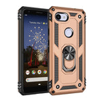Custodia protettiva antiurto in TPU + PC con supporto girevole a 360 gradi, For Google Pixel 3a XL, For Google Pixel 3a, For Google Pixel 4XL, For Google Pixel 4