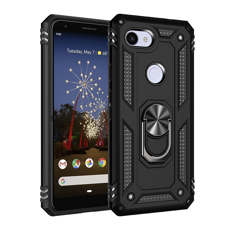 Custodia protettiva antiurto in TPU + PC con supporto girevole a 360 gradi, For Google Pixel 3a XL, For Google Pixel 3a, For Google Pixel 4XL, For Google Pixel 4
