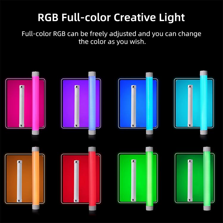 Luce LED portatile RGB per collo e mento con mini treppiede