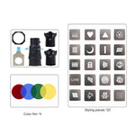 YG-90 Puntale conico con attacco Bowens girevole a 360 gradi, 19 Degree Lens, 19 Degree Lens + Optical Snoot, 36 Degree Lens, 36 Degree Lens + Optical Snoot