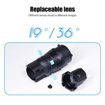 YG-90 Puntale conico con attacco Bowens girevole a 360 gradi, 19 Degree Lens, 19 Degree Lens + Optical Snoot, 36 Degree Lens, 36 Degree Lens + Optical Snoot