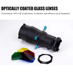 YG-90 Puntale conico con attacco Bowens girevole a 360 gradi, 19 Degree Lens, 19 Degree Lens + Optical Snoot, 36 Degree Lens, 36 Degree Lens + Optical Snoot