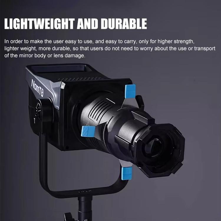 YG-90 Puntale conico con attacco Bowens girevole a 360 gradi, 19 Degree Lens, 19 Degree Lens + Optical Snoot, 36 Degree Lens, 36 Degree Lens + Optical Snoot