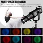 YG-90 Puntale conico con attacco Bowens girevole a 360 gradi, 19 Degree Lens, 19 Degree Lens + Optical Snoot, 36 Degree Lens, 36 Degree Lens + Optical Snoot