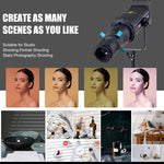 YG-90 Puntale conico con attacco Bowens girevole a 360 gradi, 19 Degree Lens, 19 Degree Lens + Optical Snoot, 36 Degree Lens, 36 Degree Lens + Optical Snoot