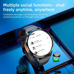 LOKMAT APPLLP 3 Smartwatch 4G, display da 1,6 pollici, processore quad-core SC8541E, 3 GB di RAM e 32 GB di memoria interna, Android 8.1, GPS e rilevamento della frequenza cardiaca.