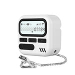 Custodia per auricolari XDcase con design retrò a forma di cercapersone, in PC e TPU ibrido., For AirPods 4, For AirPods Pro 2 / 1
