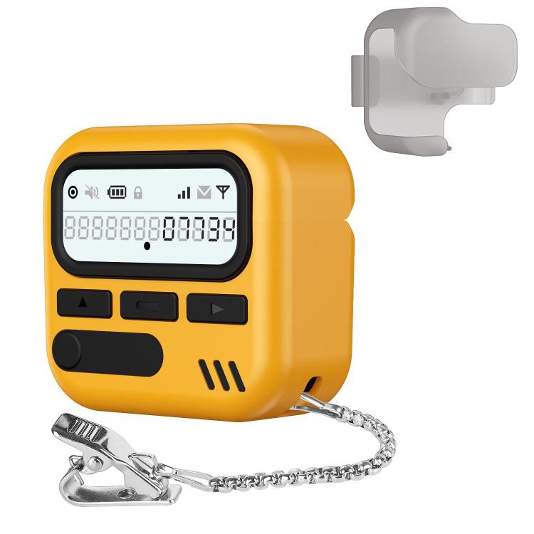 Custodia per auricolari XDcase con design retrò a forma di cercapersone, in PC e TPU ibrido., For AirPods 4, For AirPods Pro 2 / 1