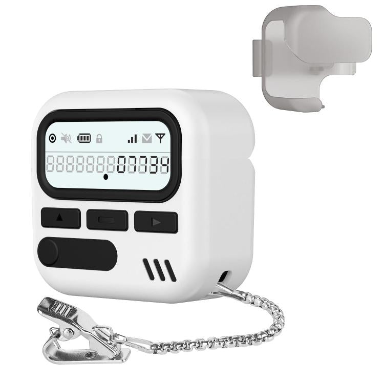 Custodia per auricolari XDcase con design retrò a forma di cercapersone, in PC e TPU ibrido., For AirPods 4, For AirPods Pro 2 / 1