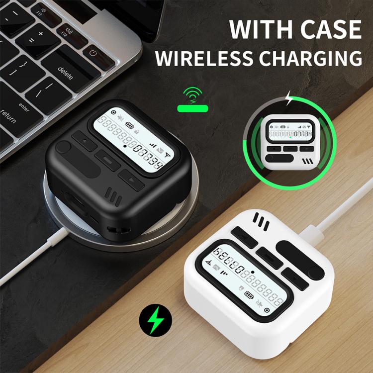 Custodia per auricolari XDcase con design retrò a forma di cercapersone, in PC e TPU ibrido., For AirPods 4, For AirPods Pro 2 / 1