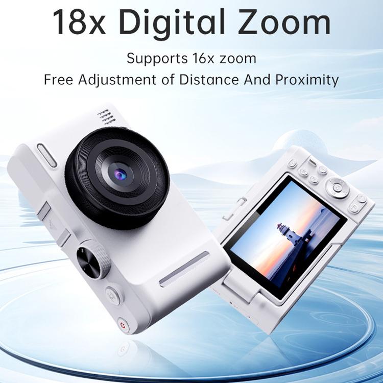 Fotocamera digitale mirrorless DX9 da 48 MP 4K con schermo LCD ribaltabile HD da 3 pollici e sensore CCD in stile retrò.