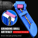 Affilatrice portatile per punte da trapano, mola per affilatura rapida, Blue Grinding Tool Set, Orange Grinding Tool Set, Grinding Wheel + Wrench + Washer, Grinding Wheel