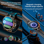 LOKMAT APPLLP 4 Smartwatch 4G, display da 1,58 pollici, processore quad-core SC8541E, 3 GB di RAM e 32 GB di memoria interna, Android 8.1, GPS, monitoraggio della frequenza cardiaca, dell'ossigeno nel sangue e della pressione sanguigna, NFC.