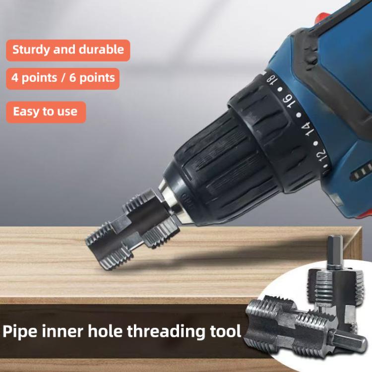 Apri-filettatura interna conica per tubo dell'acqua in PPR, 4 / 6 Points, 6 Points / 1 inch, 4 / 6 Points + 6 Points / 1 inch