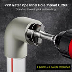 Apri-filettatura interna conica per tubo dell'acqua in PPR, 4 / 6 Points, 6 Points / 1 inch, 4 / 6 Points + 6 Points / 1 inch