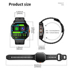LOKMAT APPLLP 6 Max Smartwatch 4G, display da 1,58 pollici, processore quad-core SC8541E, 3 GB di RAM e 32 GB di memoria interna, Android 8.1, videochiamata, rilevamento della frequenza cardiaca.