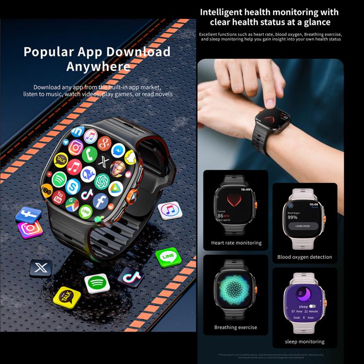 LOKMAT APPLLP 6 Max Smartwatch 4G, display da 1,58 pollici, processore quad-core SC8541E, 3 GB di RAM e 32 GB di memoria interna, Android 8.1, videochiamata, rilevamento della frequenza cardiaca.