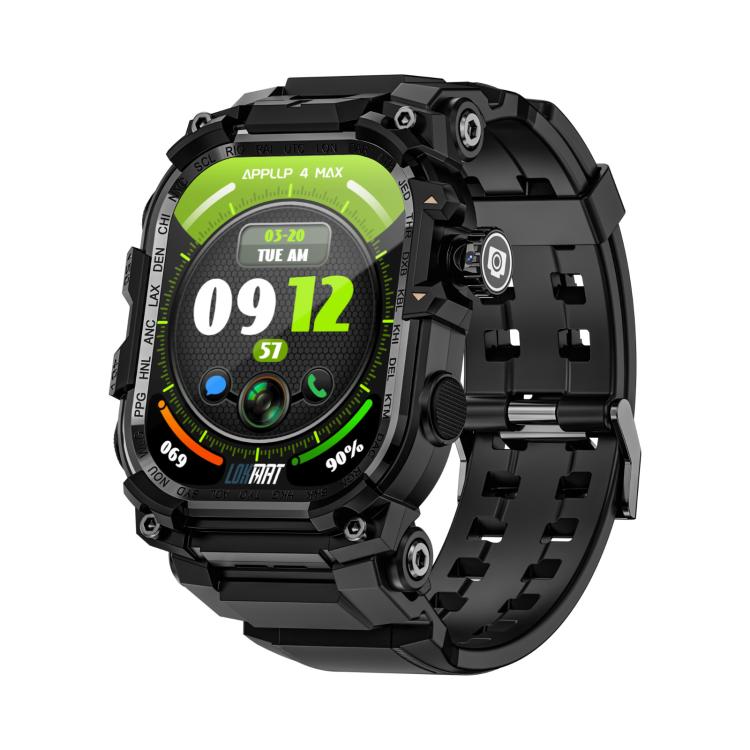 LOKMAT APPLLP 7 Max Smartwatch 4G, display da 1,58 pollici, processore quad-core SC8541E, 3 GB di RAM e 32 GB di memoria interna, Android 8.1, videochiamata, rilevamento della frequenza cardiaca.