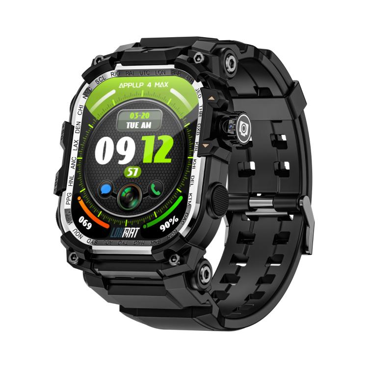 LOKMAT APPLLP 7 Max Smartwatch 4G, display da 1,58 pollici, processore quad-core SC8541E, 3 GB di RAM e 32 GB di memoria interna, Android 8.1, videochiamata, rilevamento della frequenza cardiaca.