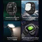 LOKMAT APPLLP 7 Max Smartwatch 4G, display da 1,58 pollici, processore quad-core SC8541E, 3 GB di RAM e 32 GB di memoria interna, Android 8.1, videochiamata, rilevamento della frequenza cardiaca.