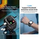 LOKMAT APPLLP 7 Max Smartwatch 4G, display da 1,58 pollici, processore quad-core SC8541E, 3 GB di RAM e 32 GB di memoria interna, Android 8.1, videochiamata, rilevamento della frequenza cardiaca.