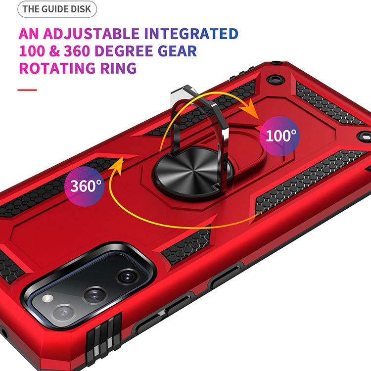 Custodia protettiva antiurto in TPU + PC con supporto girevole a 360 gradi, For Samsung Galaxy S20 FE 5G