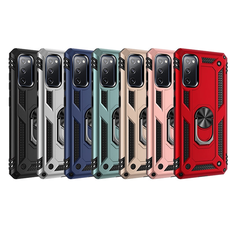 Custodia protettiva antiurto in TPU + PC con supporto girevole a 360 gradi, For Samsung Galaxy S20 FE 5G