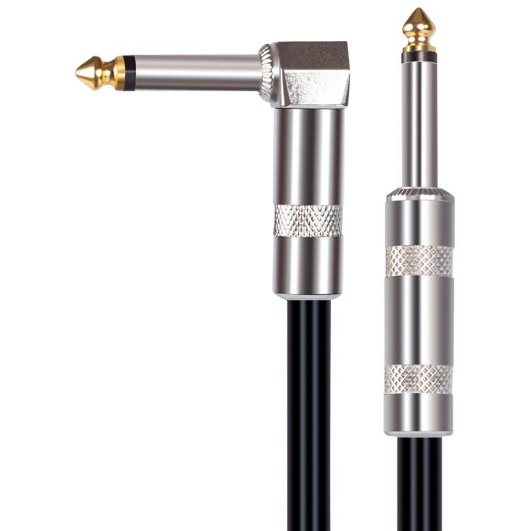 Cavo audio per chitarra elettrica con connettore da 6,35 mm, dritto e a gomito., 3m, 5m, 10m