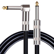 Cavo audio per chitarra elettrica con connettore da 6,35 mm, dritto e a gomito., 3m, 5m, 10m