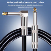 Cavo audio per chitarra elettrica con connettore da 6,35 mm, dritto e a gomito., 3m, 5m, 10m