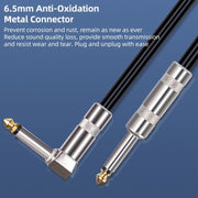 Cavo audio per chitarra elettrica con connettore da 6,35 mm, dritto e a gomito., 3m, 5m, 10m