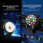 LOKMAT APPLLP 8 Pro Smartwatch 4G, display da 1,58 pollici, processore quad-core SC8541E, 3 GB di RAM e 32 GB di memoria interna, Android 8.1, GPS e rilevamento della frequenza cardiaca.
