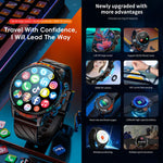 LOKMAT APPLLP 8 Pro Smartwatch 4G, display da 1,58 pollici, processore quad-core SC8541E, 3 GB di RAM e 32 GB di memoria interna, Android 8.1, GPS e rilevamento della frequenza cardiaca.