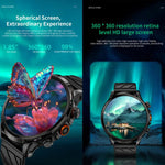 LOKMAT APPLLP 8 Pro Smartwatch 4G, display da 1,58 pollici, processore quad-core SC8541E, 3 GB di RAM e 32 GB di memoria interna, Android 8.1, GPS e rilevamento della frequenza cardiaca.