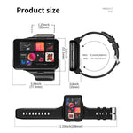 LOKMAT APPLLP Max Smartwatch 4G, display da 2,88 pollici, processore MT6765 Octa Core, Android 11, rilevamento della frequenza cardiaca, videochiamata., 6GB+128GB