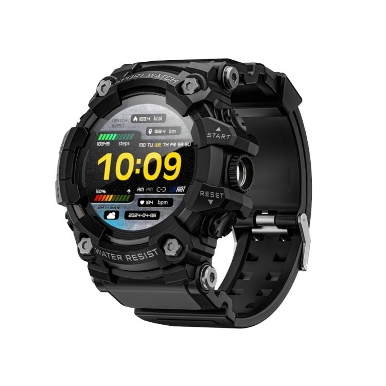 LOKMAT ATTACK GT Smartwatch robusto, display da 1,32 pollici, chiamate Bluetooth, SOS, contapassi, monitoraggio del sonno, frequenza cardiaca, pressione sanguigna, ossigenazione del sangue