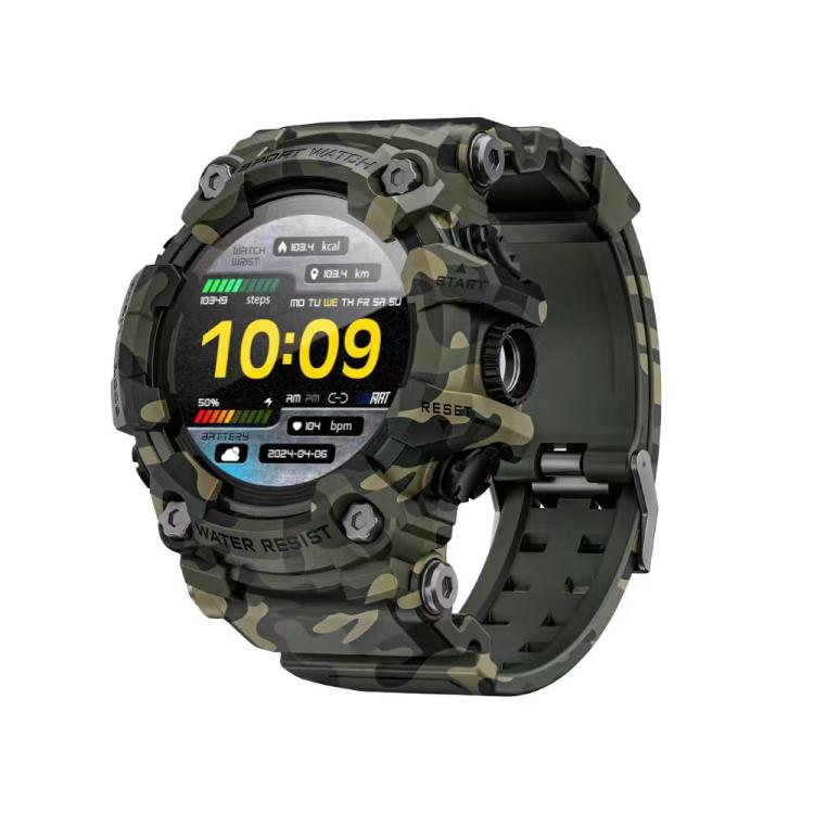 LOKMAT ATTACK GT Smartwatch robusto, display da 1,32 pollici, chiamate Bluetooth, SOS, contapassi, monitoraggio del sonno, frequenza cardiaca, pressione sanguigna, ossigenazione del sangue
