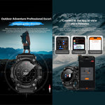 LOKMAT ATTACK GT Smartwatch robusto, display da 1,32 pollici, chiamate Bluetooth, SOS, contapassi, monitoraggio del sonno, frequenza cardiaca, pressione sanguigna, ossigenazione del sangue