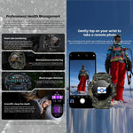 LOKMAT ATTACK GT Smartwatch robusto, display da 1,32 pollici, chiamate Bluetooth, SOS, contapassi, monitoraggio del sonno, frequenza cardiaca, pressione sanguigna, ossigenazione del sangue