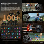 LOKMAT ATTACK GT Smartwatch robusto, display da 1,32 pollici, chiamate Bluetooth, SOS, contapassi, monitoraggio del sonno, frequenza cardiaca, pressione sanguigna, ossigenazione del sangue