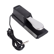 Pedale sustain per pianoforte con connettore da 6,35 mm, compatibile con sintetizzatori MIDI, lunghezza cavo: 1,85 m, Cable Length: 1.85m