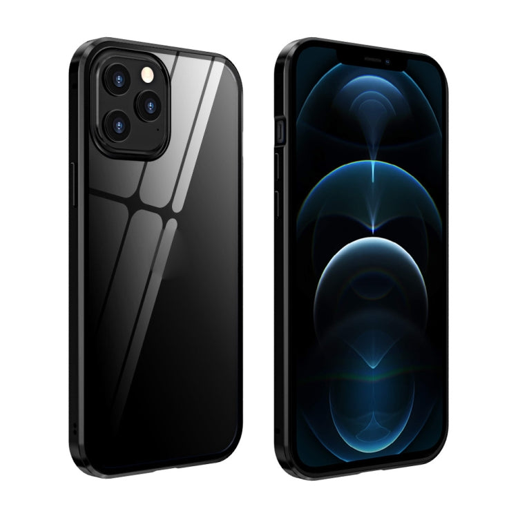 Custodia vetro temperato magnetica per iPhone 12 Pro Max, 12 Pro