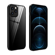 Custodia anti-peep in vetro temperato per iPhone
