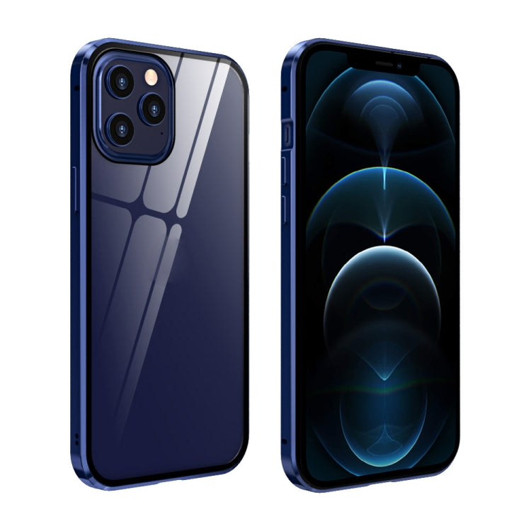 Custodia vetro temperato magnetica per iPhone 12 Pro Max, 12 Pro