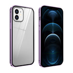 Custodia vetro temperato magnetica per iPhone 12 Pro Max, 12 Pro