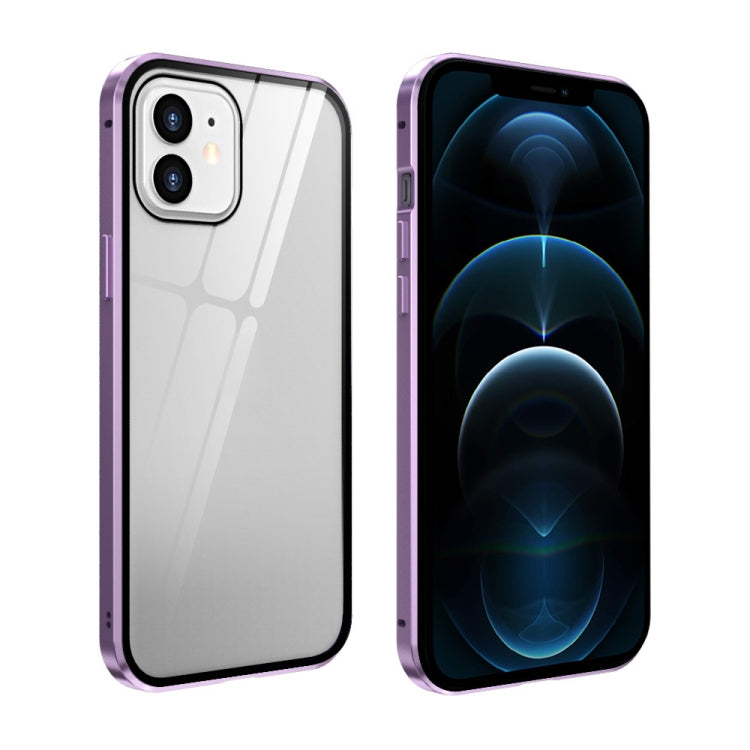 Custodia vetro temperato magnetica per iPhone 12 Pro Max, 12 Pro