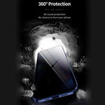 Custodia vetro temperato magnetica per iPhone 12 Pro Max, 12 Pro