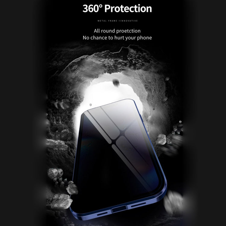 Custodia vetro temperato magnetica per iPhone 12 Pro Max, 12 Pro