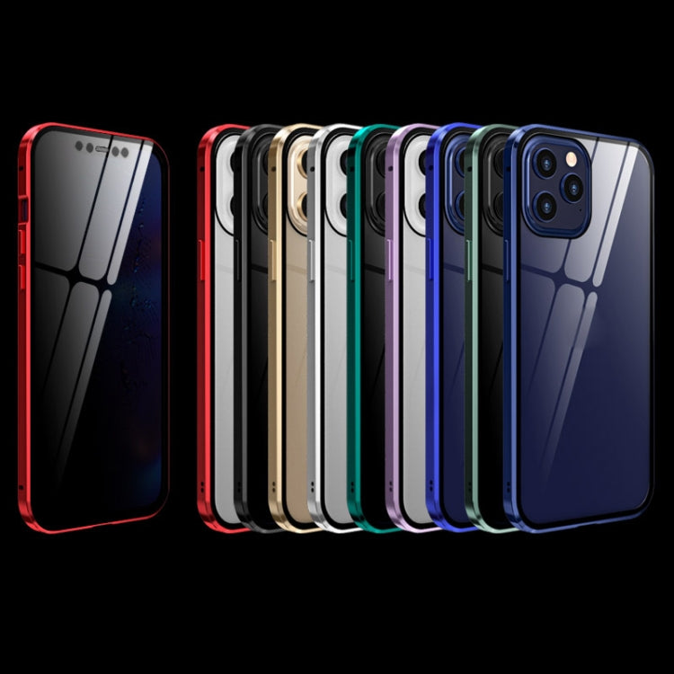 Custodia vetro temperato magnetica per iPhone 12 Pro Max, 12 Pro