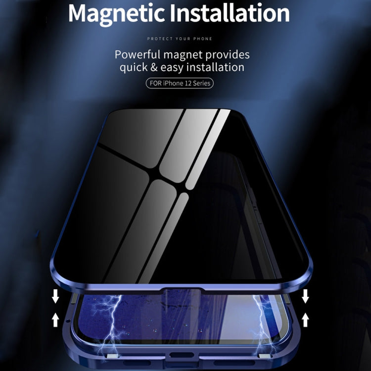 Custodia vetro temperato magnetica per iPhone 12 Pro Max, 12 Pro